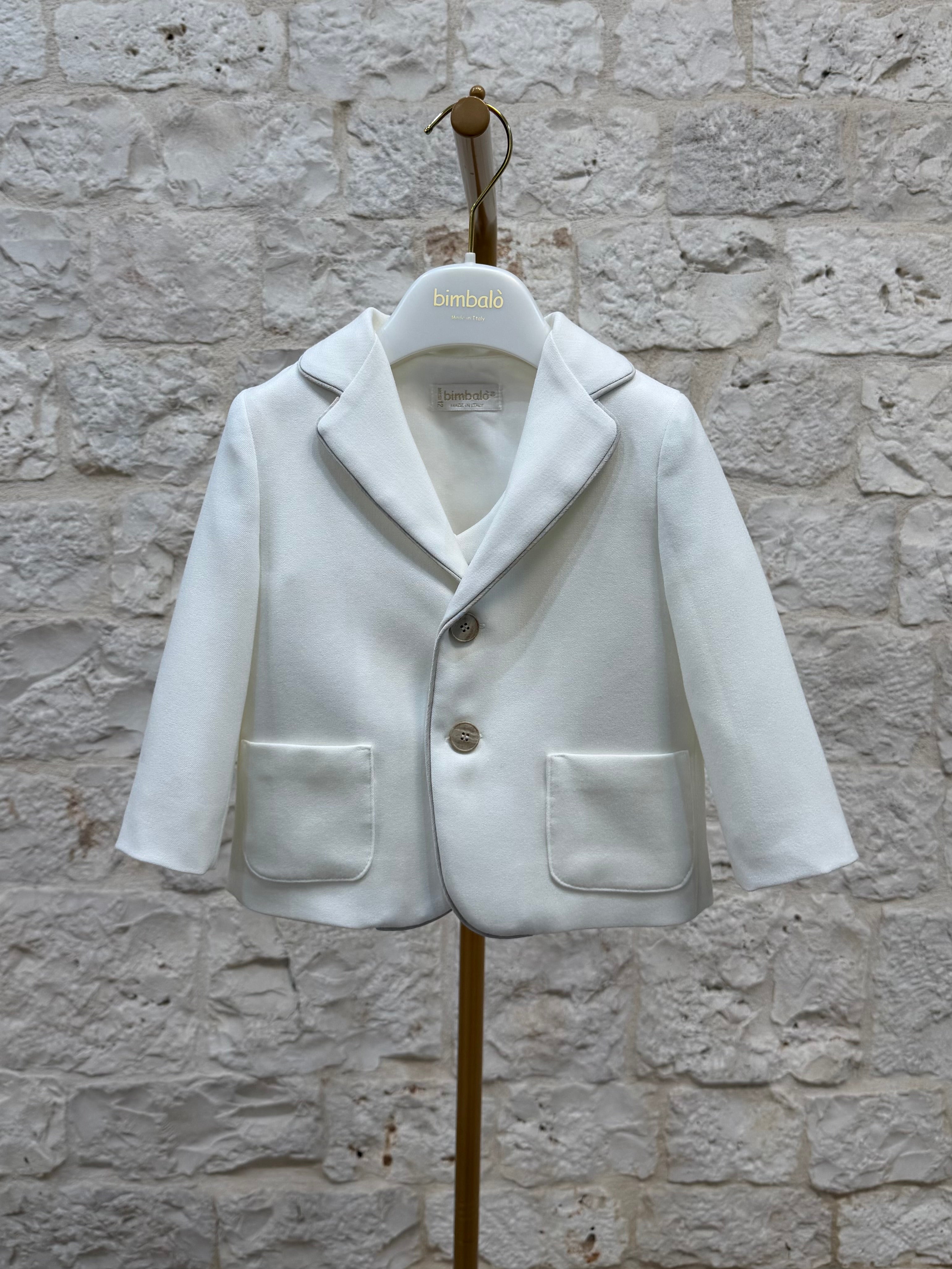 Completino Bimbo Bimbaló Panna Elegante - Giacca Camicia Pantalone | VIA32