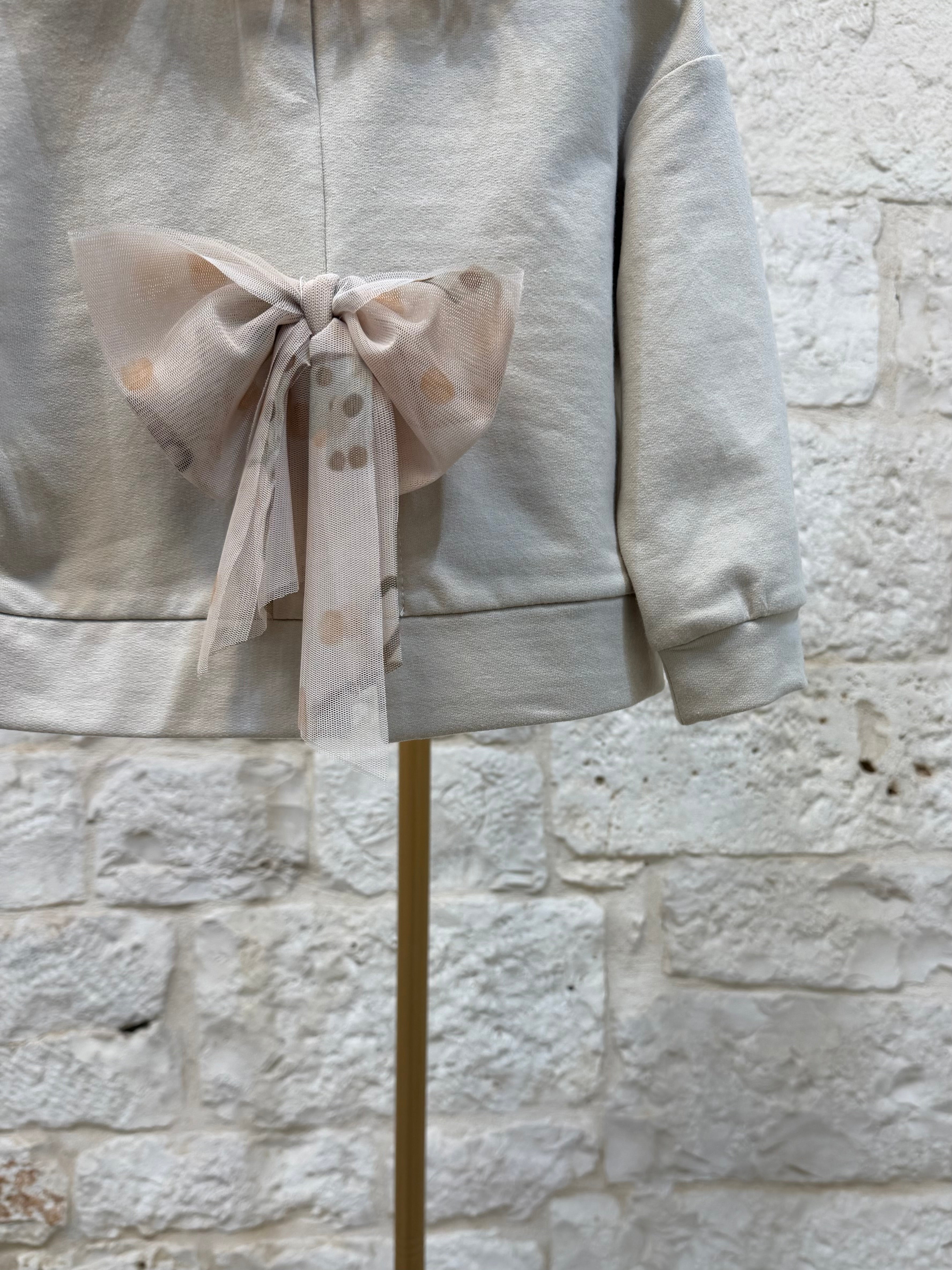 Completino Bimba Bimbaló - Felpa e Gonna in Tulle Elegante | VIA32