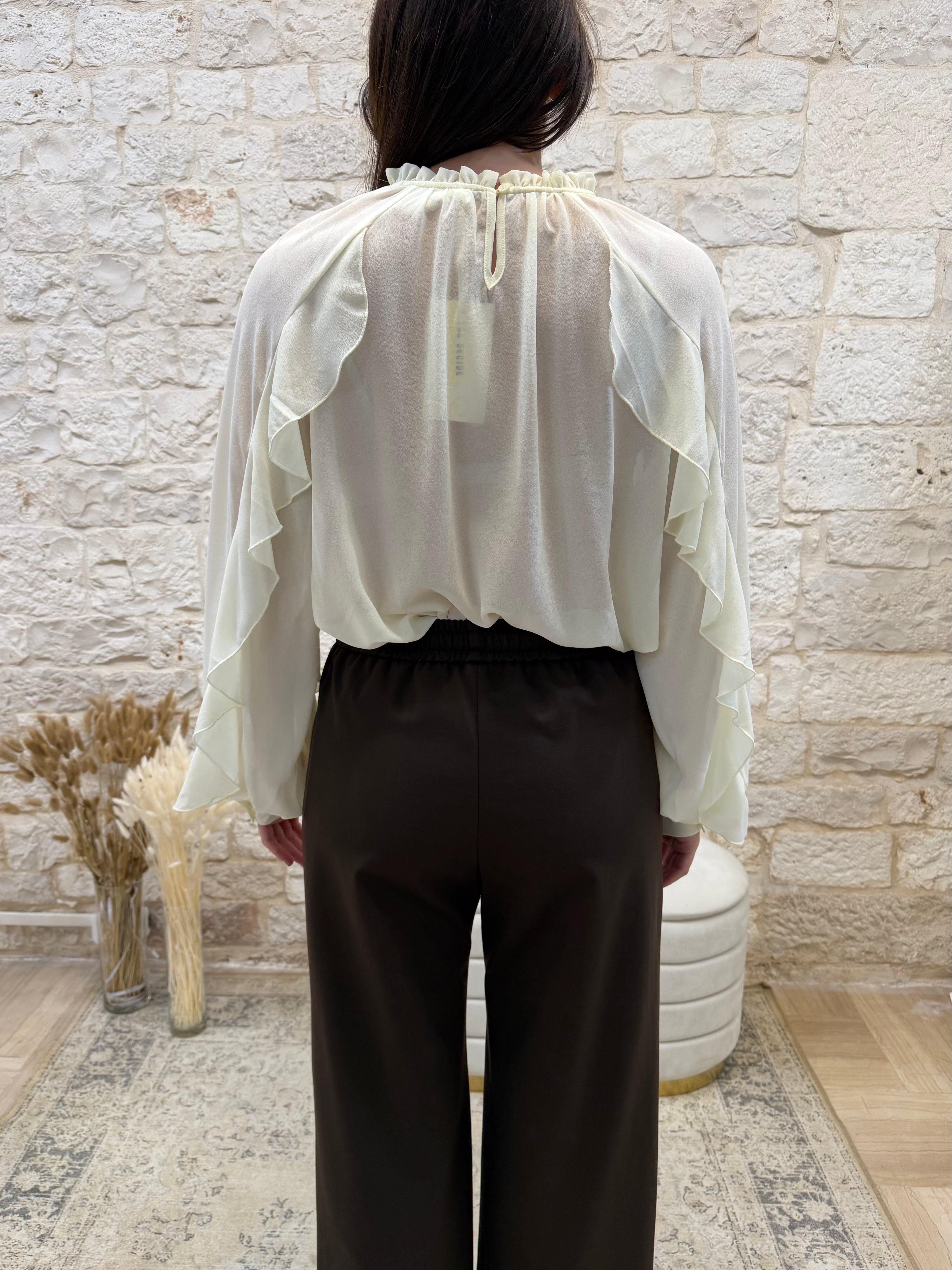 Camicia Burro con Rouches Youdecide - Ampia e Trasparente | VIA32