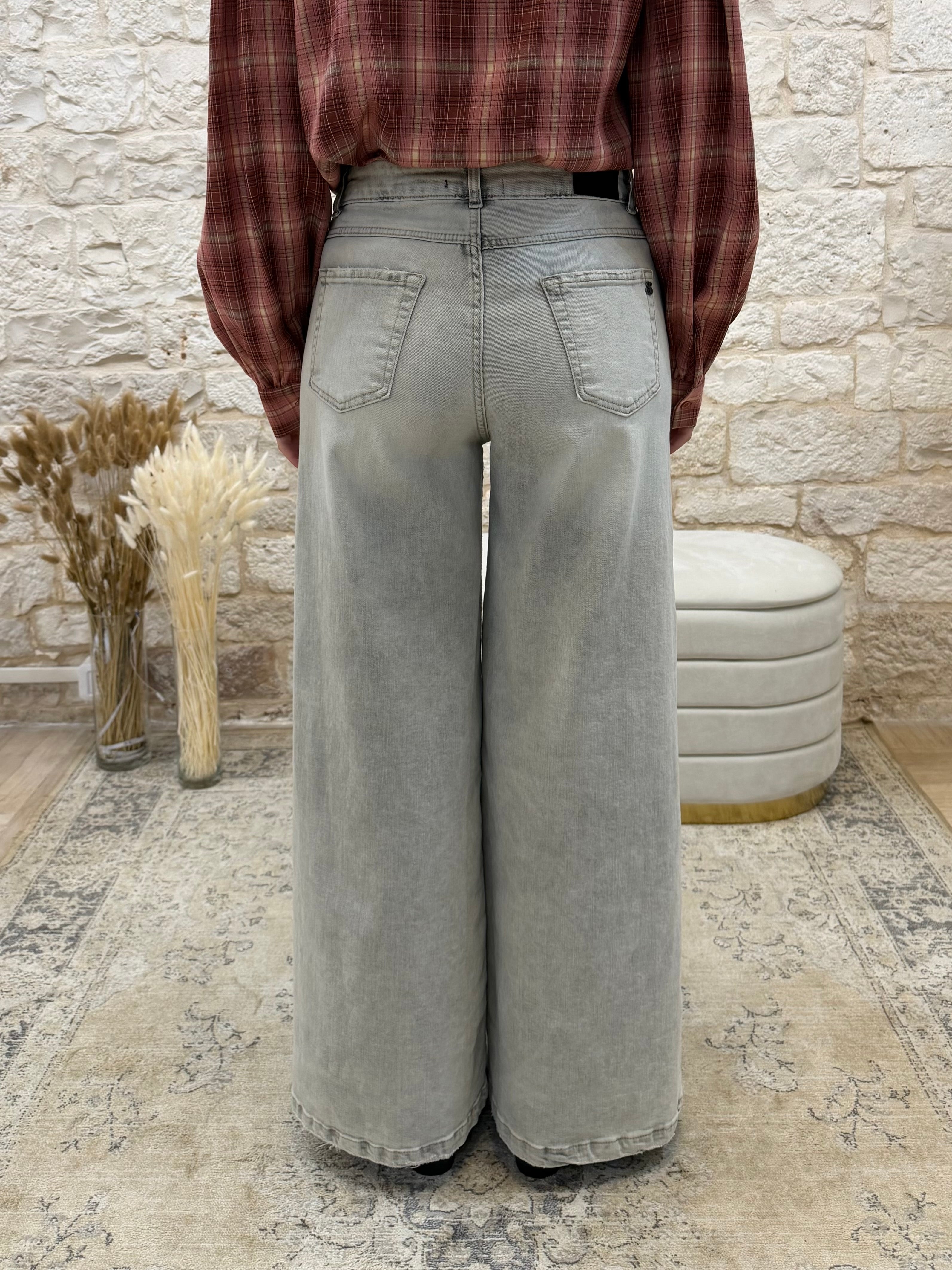 Jeans a Zampa Lavaggio Chiaro Souvenir - Gamba Dritta Vintage | VIA32