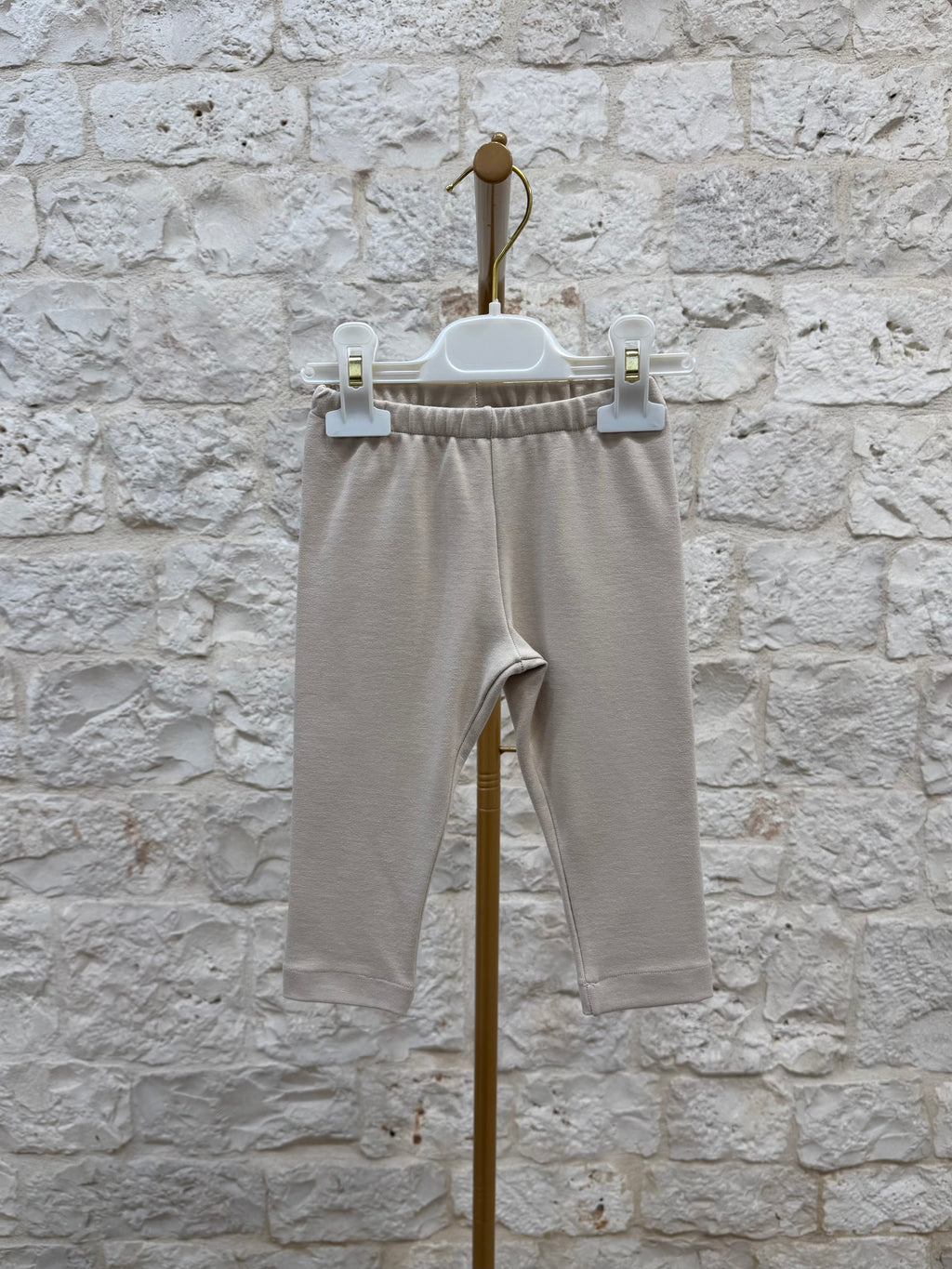 Completino Bimba Bimbaló Beige - Felpa con Cappuccio e Leggins | VIA32