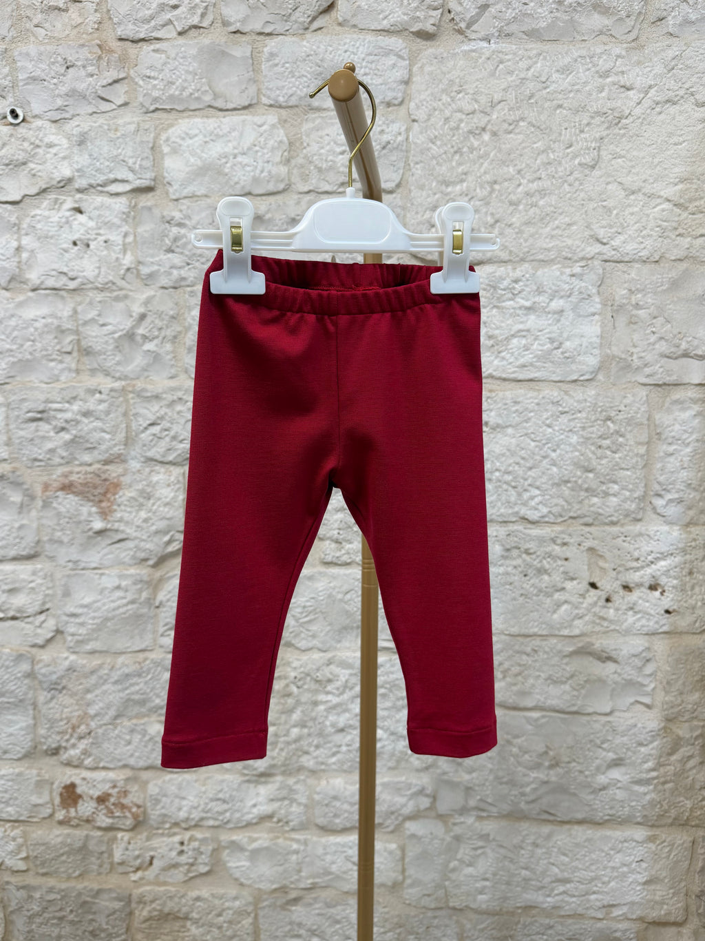 Completino Bimba Bimbaló Rosso - Maglia e Leggins con Cuori | VIA32