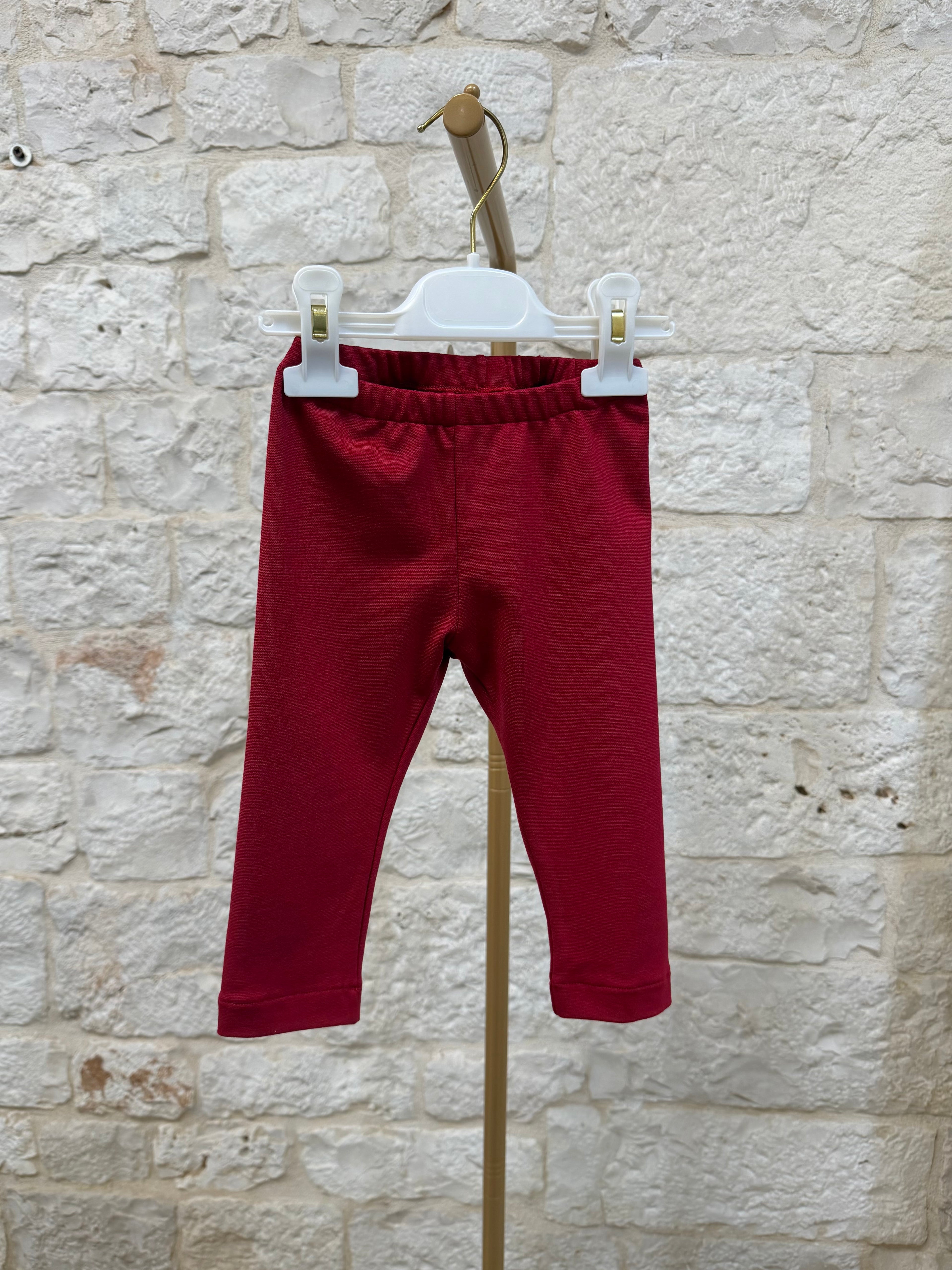 Completino Bimba Bimbaló Rosso - Maglia e Leggins con Cuori | VIA32