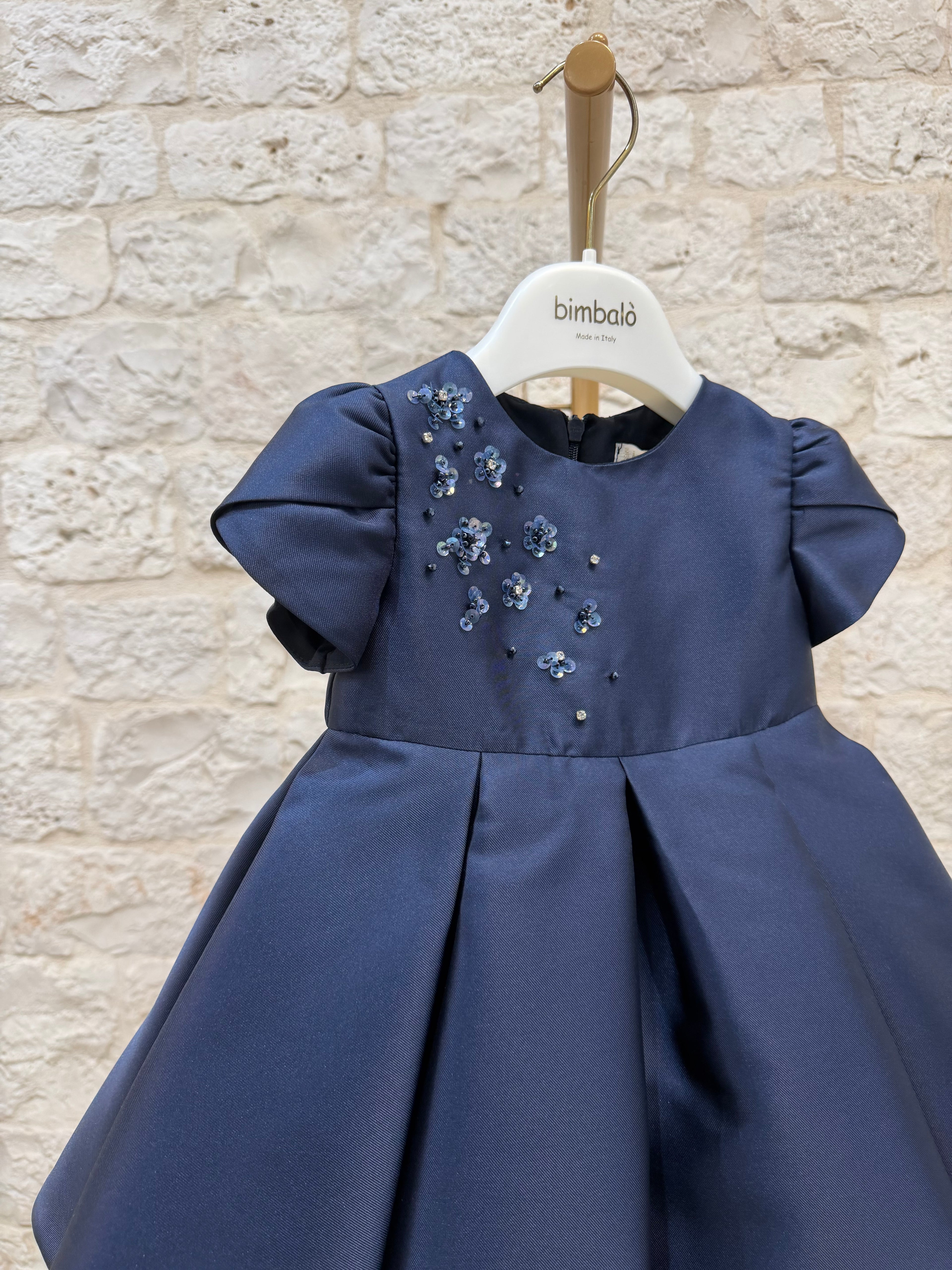 Vestina Bimba Bimbaló Blu con Gonna in Tulle - Elegante e Raffinata | VIA32