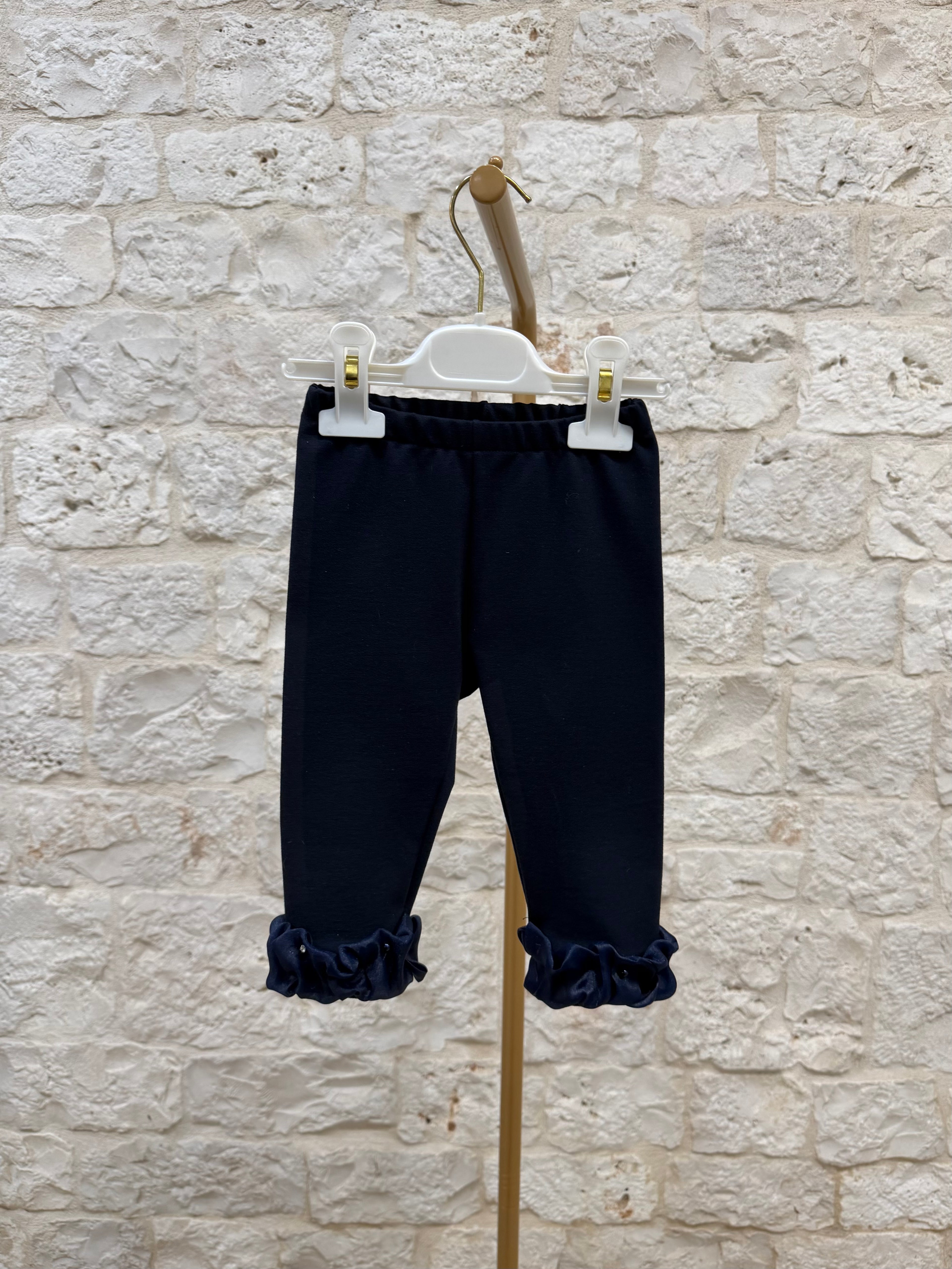 Completino Bimba Bimbaló Blu - Maglia e Pantalone con Strass | VIA32