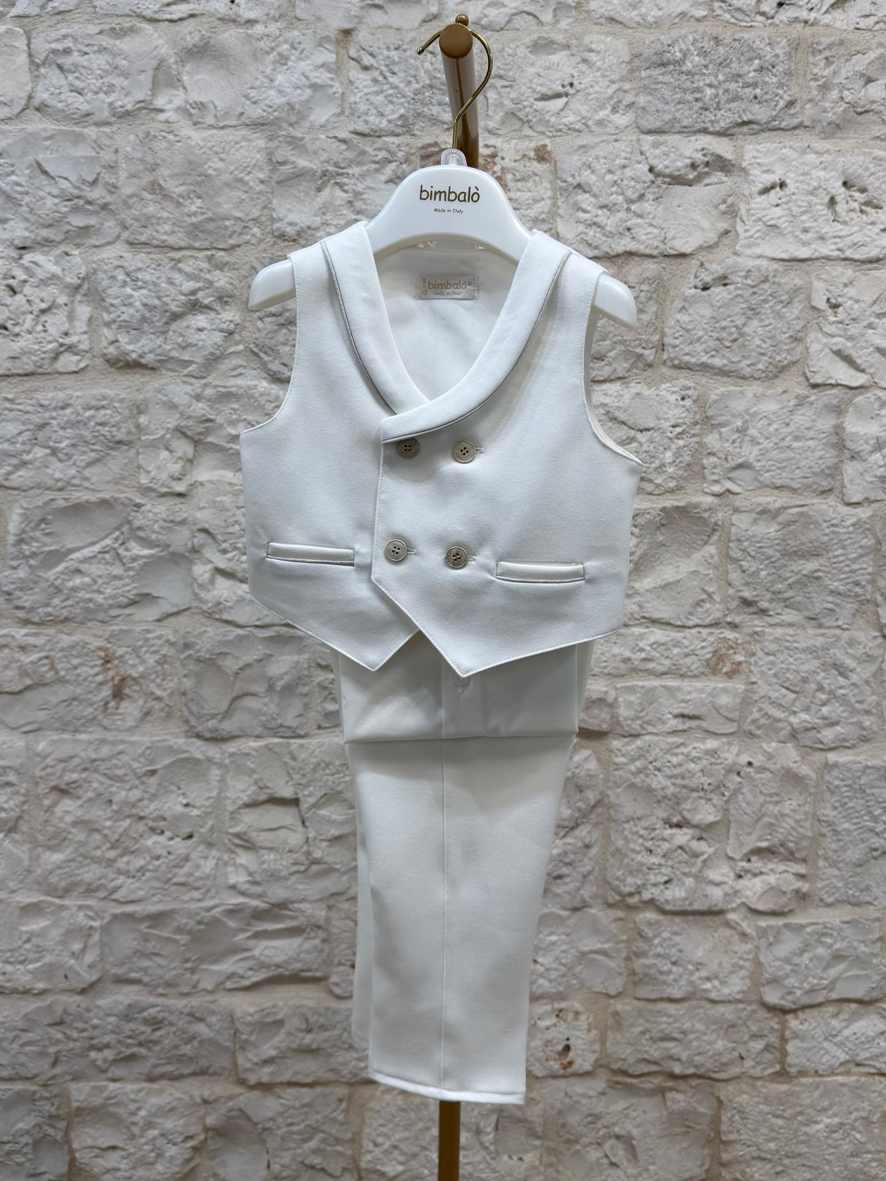 Completino Bimbo Bimbaló Panna Elegante - Giacca Camicia Pantalone | VIA32