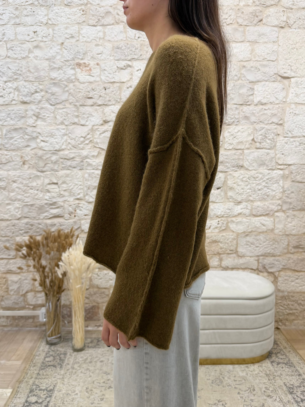 Maglione Verde Militare Morbido Souvenir - Caldo e Confortevole | VIA32