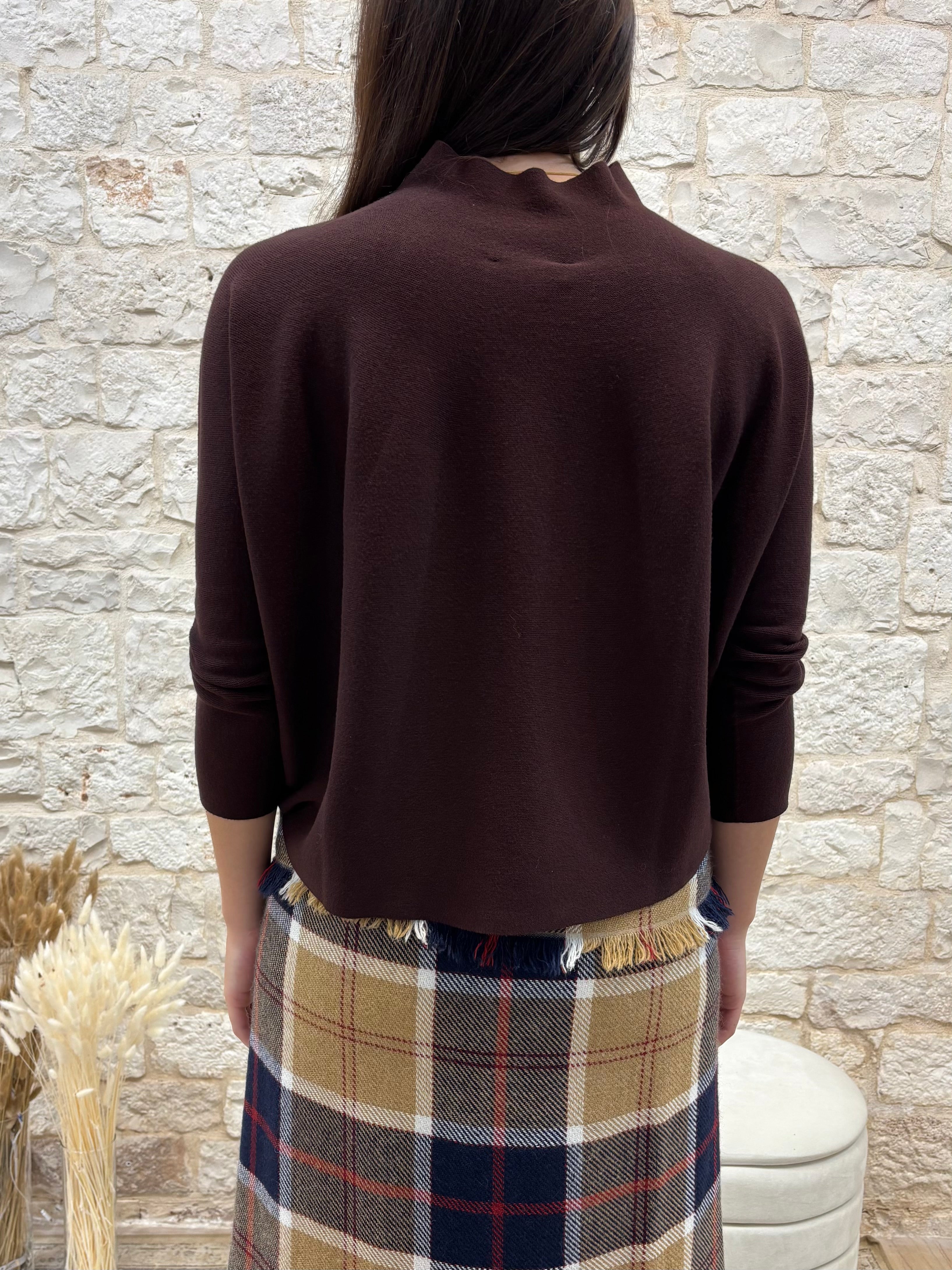 Maglia Testa di Moro a Scatola Kontatto - Collo a Cratere | VIA32