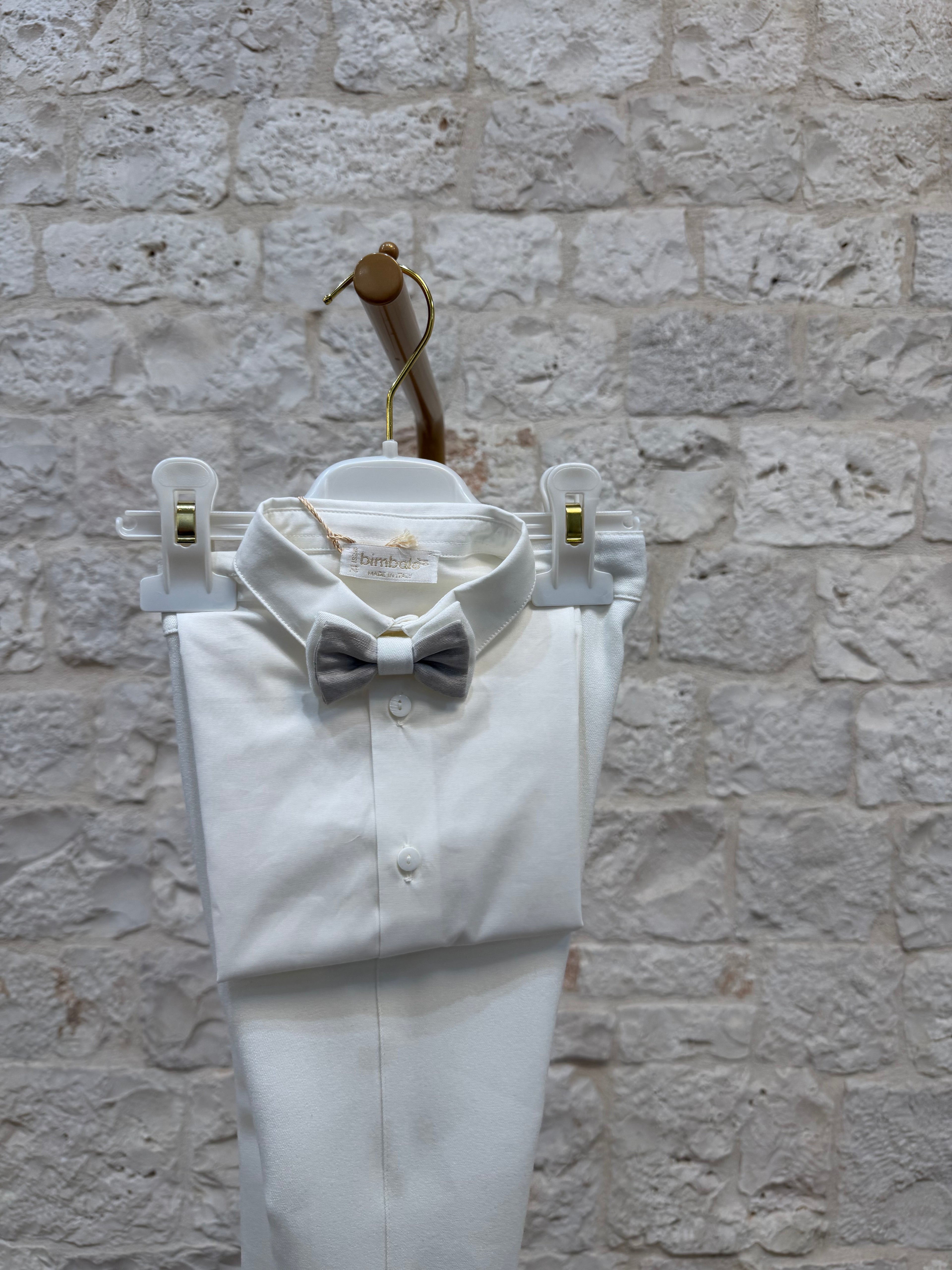 Completino Bimbo Bimbaló Panna Elegante - Giacca Camicia Pantalone | VIA32