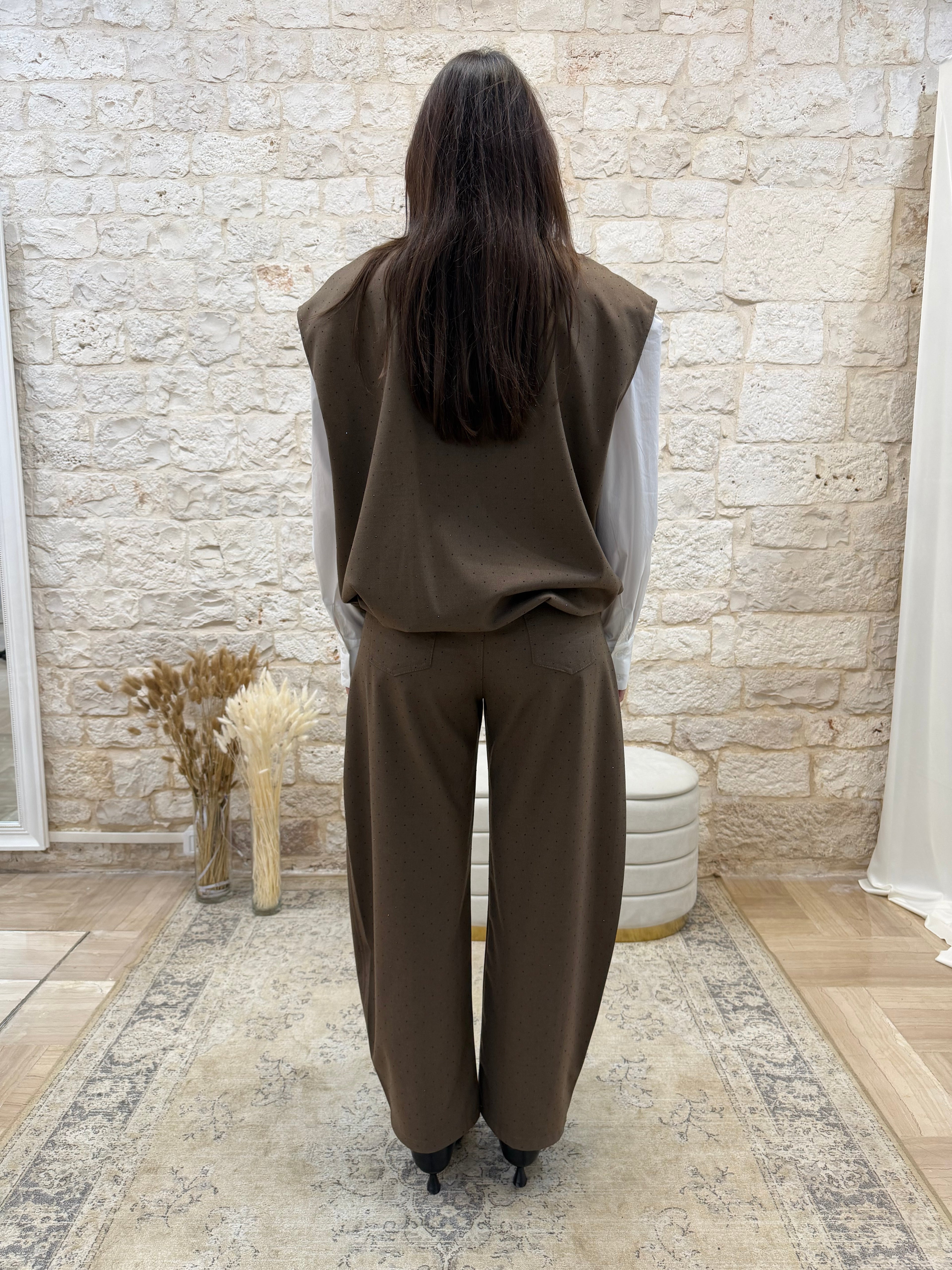 Pantaloni Baloon con Strass Kontatto Moro - Eleganti e Glamour | VIA32