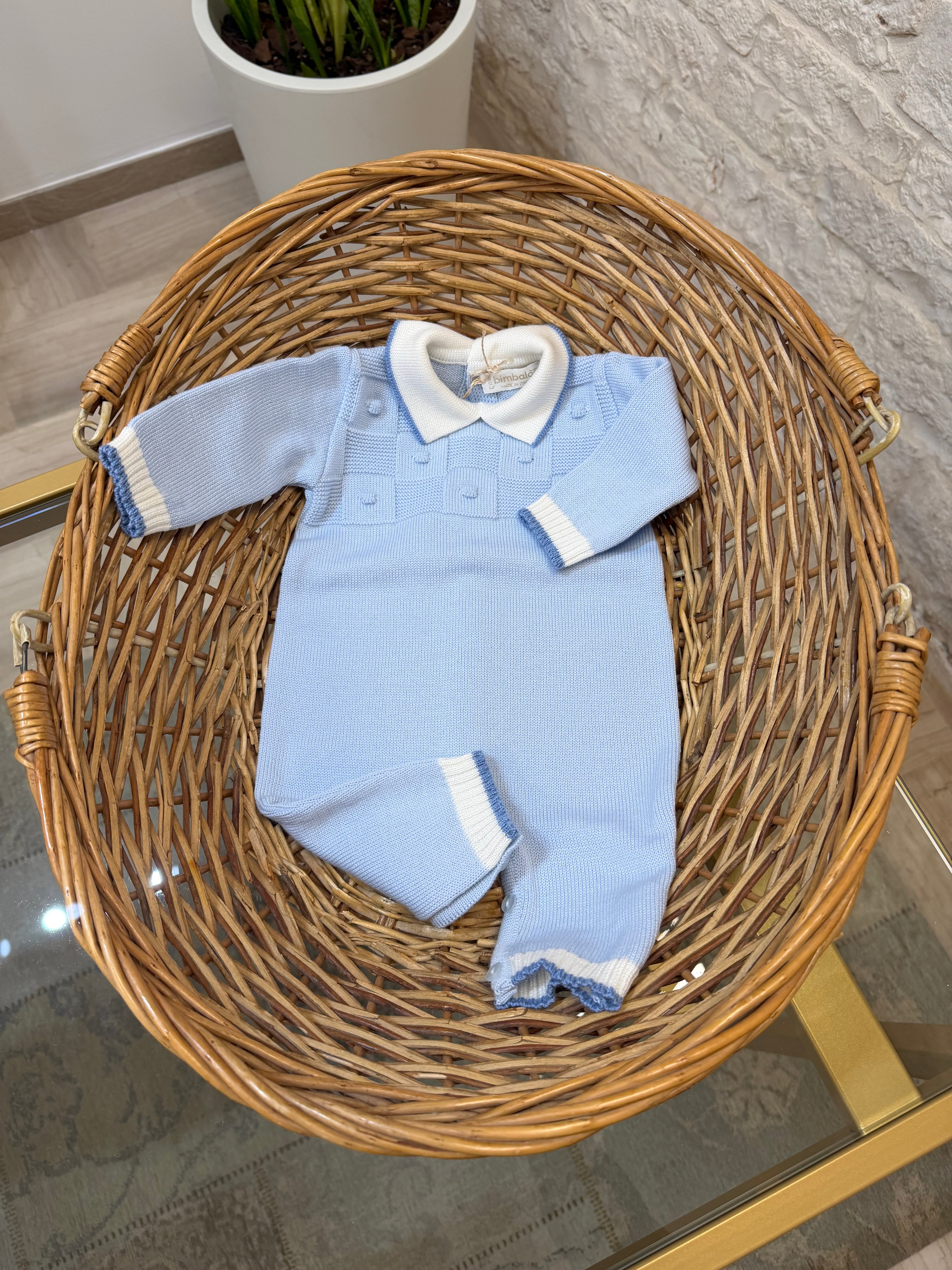 Tutina Neonato 100% Lana Bimbaló Cielo Intera - Calda e Confortevole | VIA32