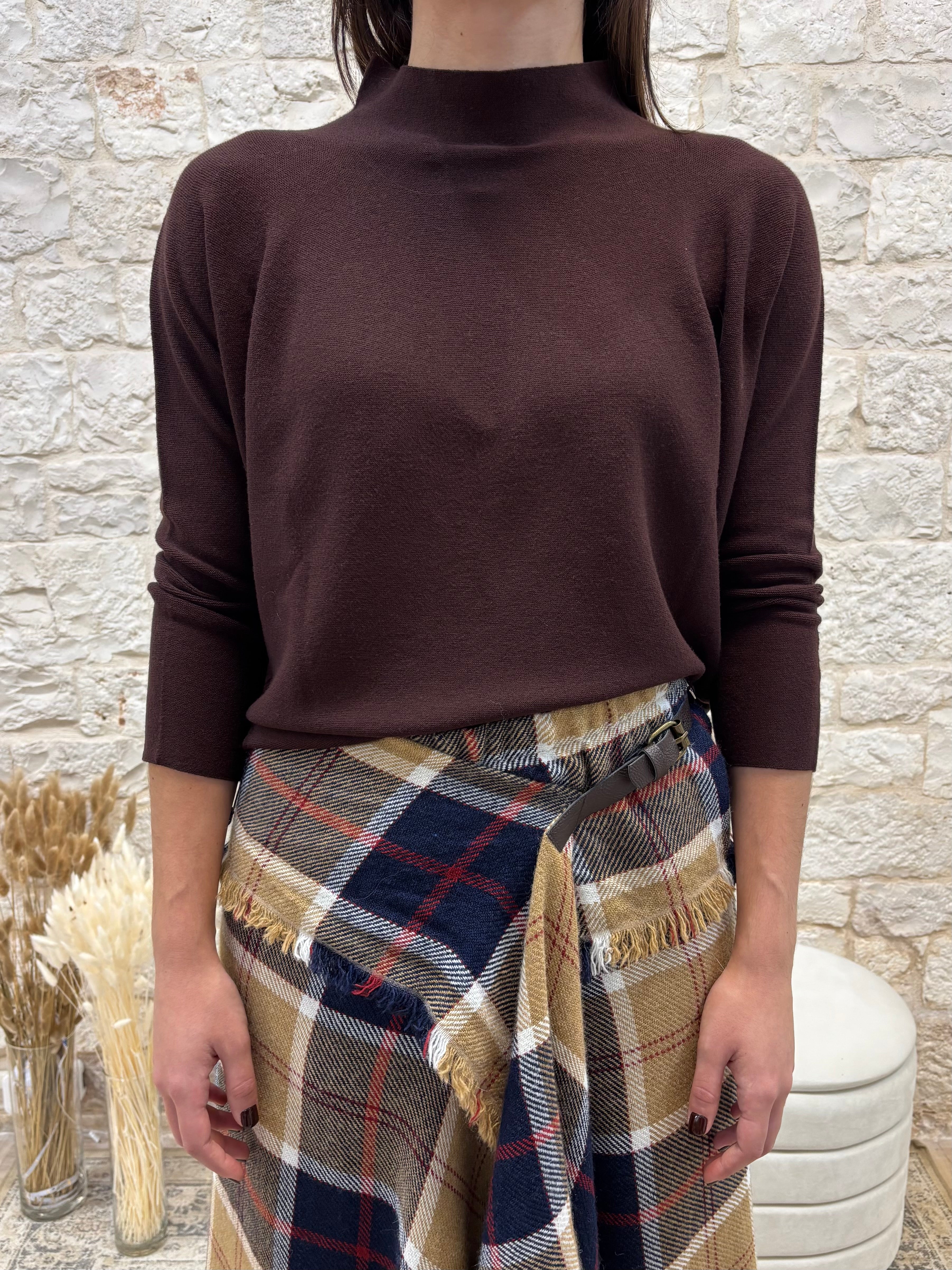 Maglia Testa di Moro a Scatola Kontatto - Collo a Cratere | VIA32